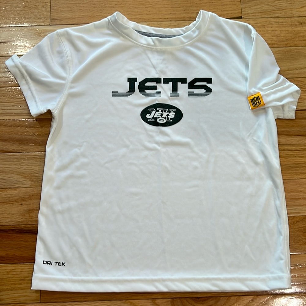 New York Jets Kids Shirt Size 5 Dri Tek